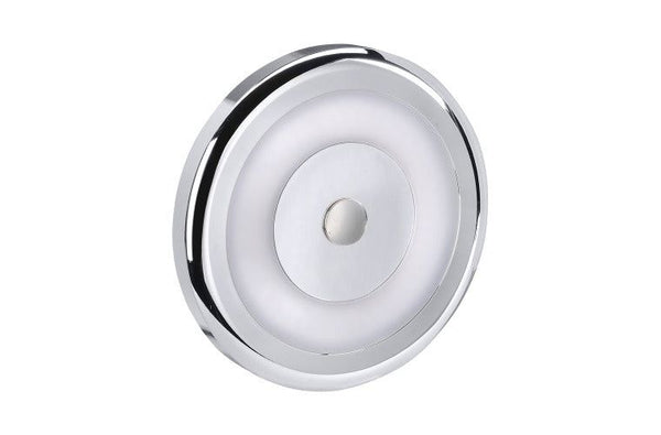Narva 10-30V Chrome Bezel Interior Lamp Dimming w/Switch 3200K