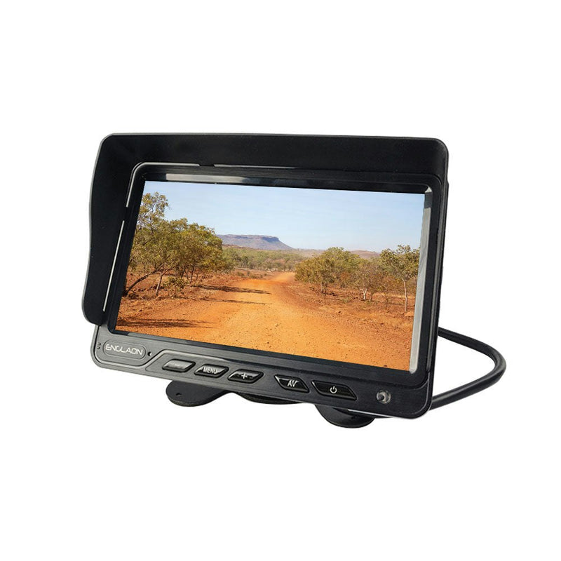 12V-36V 7" AHD Monitor DVR with Dual Reverse Cameras for Caravan Truck Campervan