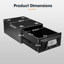San Hima Lightweight 2X 700MM 4WD Rear Drawer Vehicle Storage Lockable