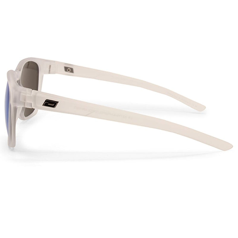 Dirty Dog Lit Satin Crystal/Grey-Ice Blue Mirror Unisex Polarised Sunglasses