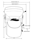 Nature's Head Composting Toilet - With Foot Spider Handle