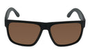 Ugly Fish PRF389 Polarised Floating Sunglasses - Matt Black Frame/Brown Lens
