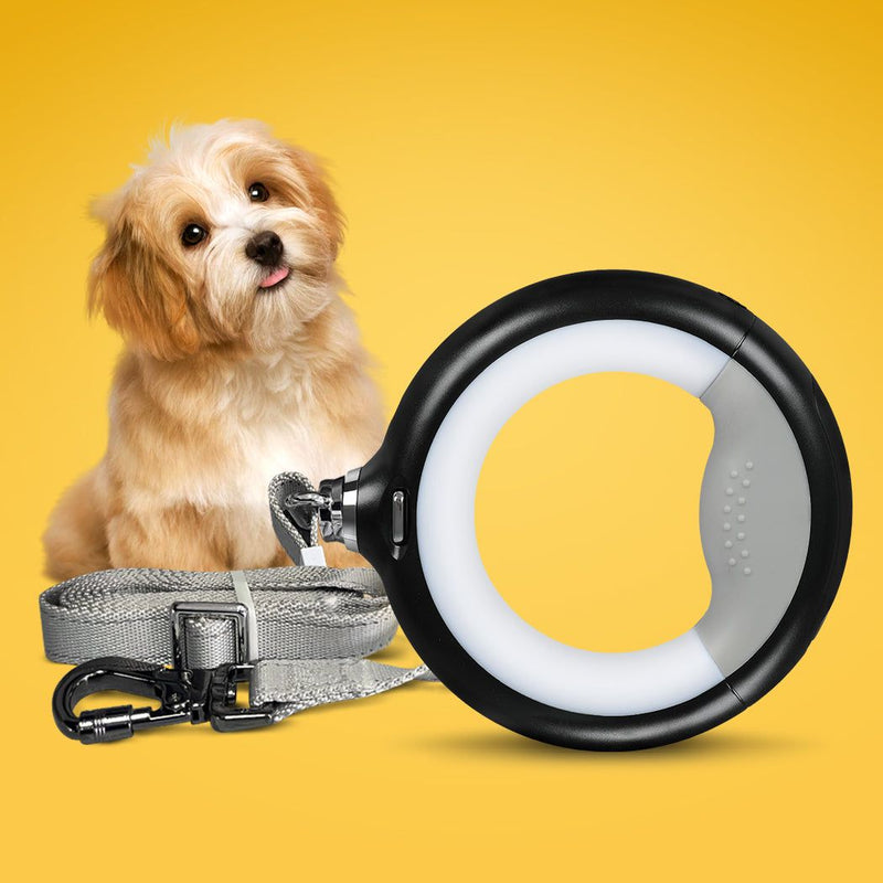 Pawz LED Dog Leash Lead Walking Rope Flashlight Heavy Duty Nylon Extendable 2m