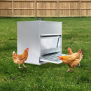 Pawz Automatic Chicken Feeder Auto Coop Chick Poultry Treadle Self Opening 10kg