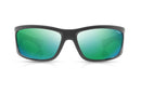 Tonic Shimmer Polarised Sunglasses with Glass Green Mirror Lens & Black Frame