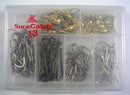 Surecatch Beach Assorted Swivel and Hook Pack In Fishing Tackle Box