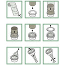 Traderight Group  100m Nappy Bin Refill Kit Compatible With Tommee Tippee Sangenic Liner Film