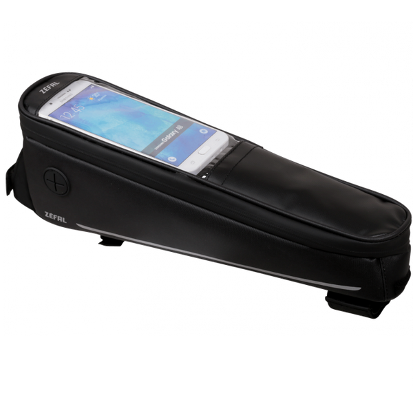 Zefal T3 Tube Top 1.8-Litre Bike Console Pack and Phone Holder Frame Bag