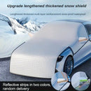 Silver Extended Front Windshield Snow Cover - Winter Snow and Frost Protection