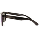 Dirty Dog Monza Shiny Black/Blue Mirror Polarised Unisex Sunglasses