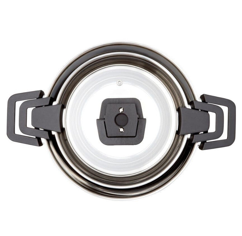 Westinghouse 3PC Stainless Steel Nesting Pot & Pan Set