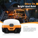 San Hima 4xLED Camping Lantern Light Rechargeable w/ Lithium Battery Amber White