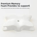 Butterfly-Shaped Orthopedic Memory Foam Pillow Cervical Neck Support Grey
