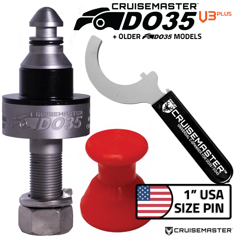 Cruisemaster Tow Pin DO35 Kit US 1" for American 25.4mm Shank Cover & Spanner