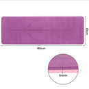 Centra Yoga Mat Non-Slip Fitness Exercise Workout Home Pilates & Floor Purple