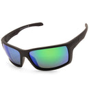 Dirty Dog Knuckle Satin Black/Grey-Green Mirror Polarised Unisex Sunglasses