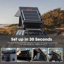 San Hima Kalbarri X Rooftop Tent Hardshell With Ladder 4x4 + 130W Solar Panel