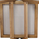 Levede 4x Dining Chair Solid Wood Rattan Armchair Wicker Accent Lounge Chairs