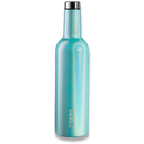 TRAVINO INSULATED WINE FLASK BOTTLE AQUA 750ML