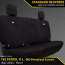 Nissan Patrol Y62 Ti-L (MY24) GP4 Neoprene 3rd Row Seat Covers