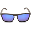 Dirty Dog Monza Shiny Black/Blue Mirror Polarised Unisex Sunglasses