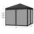 Gazebo with Mesh Walls