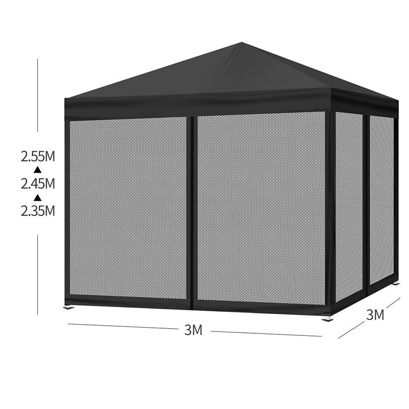 Gazebo with Mesh Walls