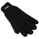 Dents 3M Thinsulate Womens Full Finger Knit Black Gloves - Polar Fleece Thermal Insulation