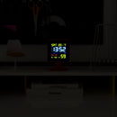 Newgate Monolith Lcd Alarm Clock Fire Engine Red