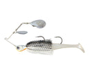 TT Lures 3/4oz Tornado+ Double Colorado Rigged Spinnerbait Lure - WHITE NIGHT
