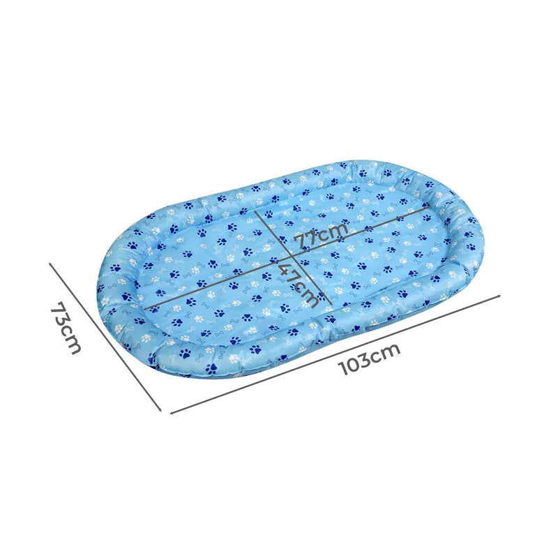 Pawz Pet Cooling Mat Dog Cat Gel Non-Toxic Bed Pillow Self-cool Summer Ice Pad L