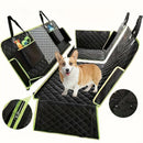 6-in-1 Waterproof Dog Car Seat Cover for Back Seat Hammock Style Green