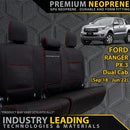 Ford Ranger PX III Premium Neoprene Rear Row Seat Covers
