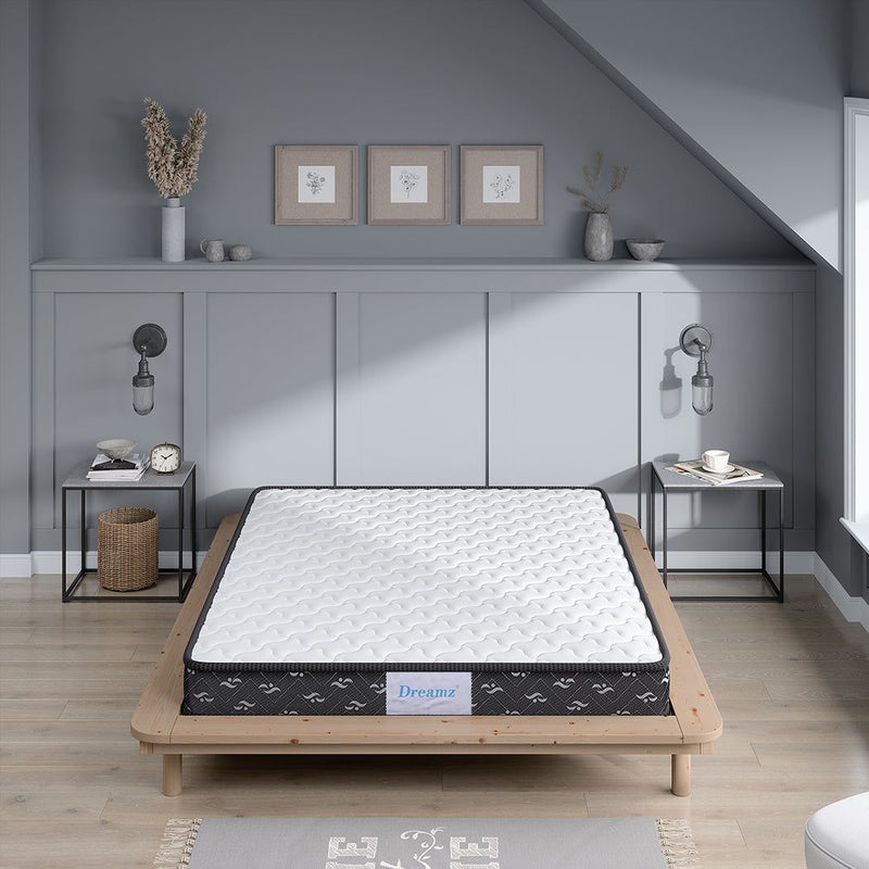 Dreamz Spring Mattress Bed Pocket Tight Top Foam Medium Soft Queen Size 16cm