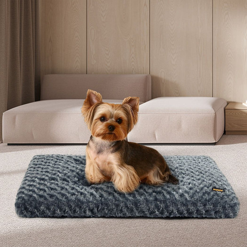 Pawz Pet Bed Dog Cat Calming Soft Warm Plush Mattress Cushion Mat Washable 24″