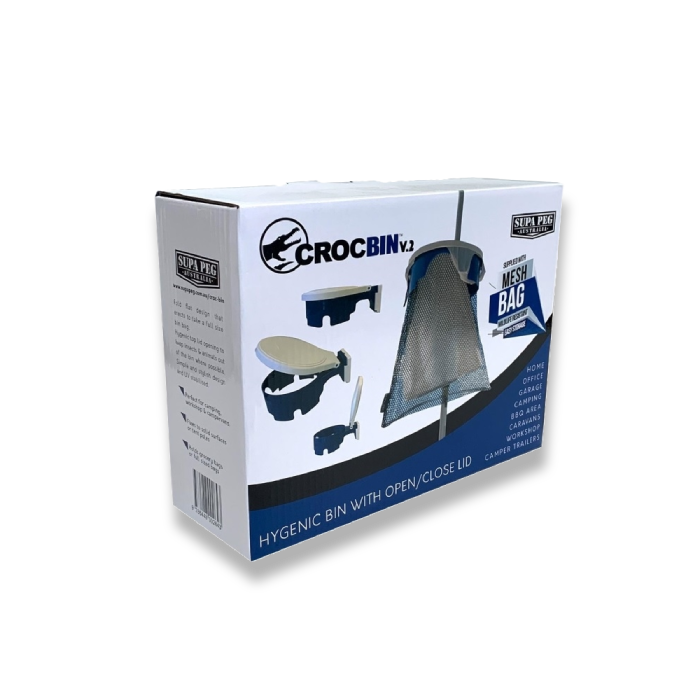 Supapeg Croc Bin V.2 includes a black Mesh Bag