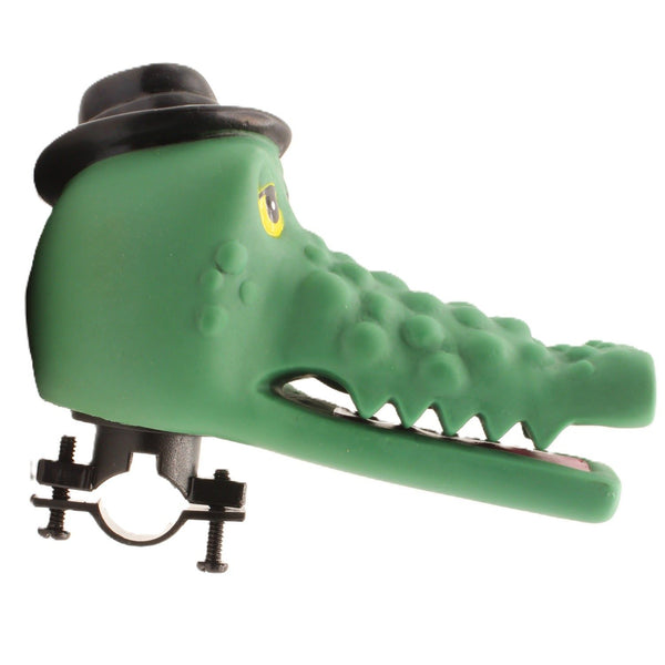 Crocodile Shaped Green Squeezy Kids Bike Horn