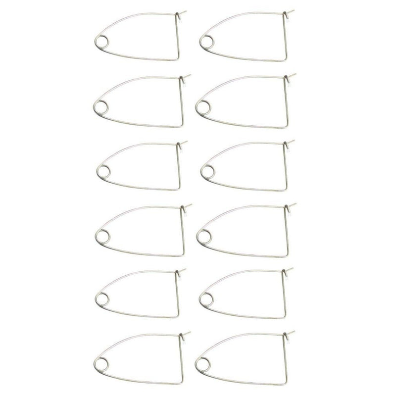 12 x Galvanised Steel Quick Release Bait Clips - Crab Pot Bait Clips
