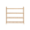 Levede Bamboo Shoe Rack Storage Wooden Organizer Shelf Stand 4 Tiers Layers 80cm