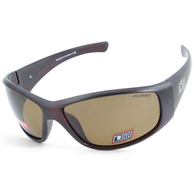 Dirty Dog Ridge Satin Brown/Brown Polarised Mens Sunglasses