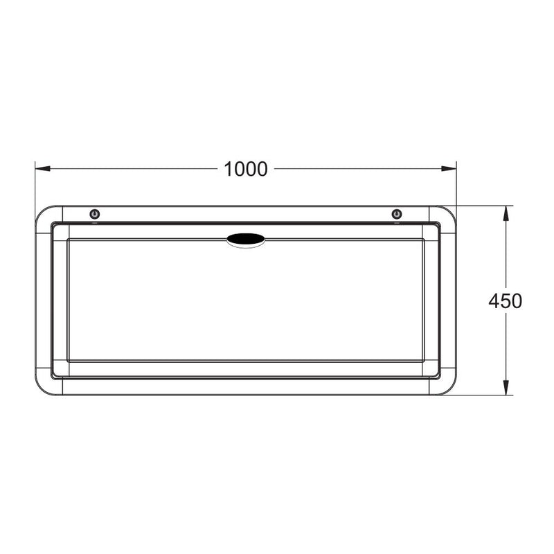 Lifestyle Folding Picnic Table 450 x 1000mm - White