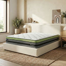 Dreamz Queen Cooling Mattress Pocket Spring Euro Top Bed Foam 7 Zone 30cm