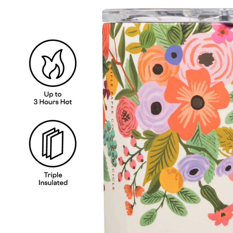 Corkcicle Mug - 500ml Rifle Paper - Garden Party Cream