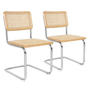 Levede 8x Rattan Chair Dining Chairs Cesca Replica Cantilever Modern Backrest