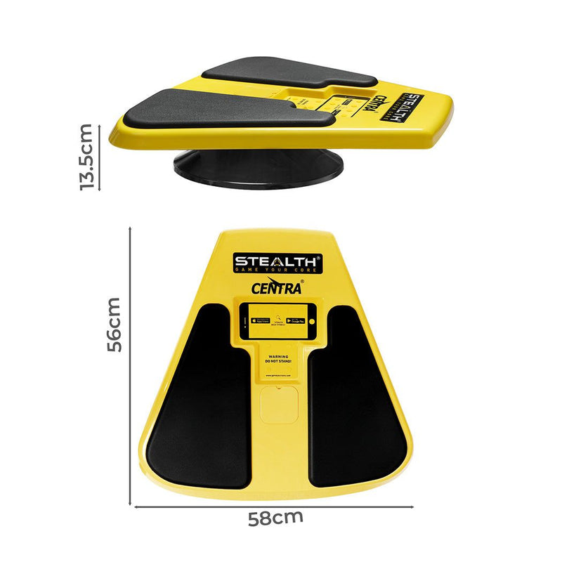 Centra Core Deluxe Trainer Balance Board Free Fun Game Abs Exercise Bluetooth
