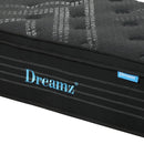 Dreamz Spring Mattress Bed Pocket Egg Crate Foam Medium Firm Single Size 34cm