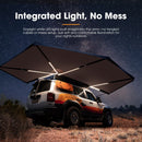 San Hima 270 Degree Awning Free-Standing Car Camping With L Brackets Driver Side