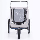ProSeries Blue 40kg Capacity Bicycle Dog and Pet Trailer and Jogger Combo