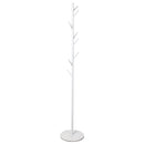 Levede Coat Rack Hat Clothes Stand Hanger Garment Hook Tree Rail Organizer White