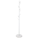 Levede Coat Rack Hat Clothes Stand Hanger Garment Hook Tree Rail Organizer White